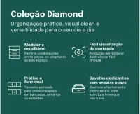 Organizador Gaveteiro Grande para roupas ref. 4665 - Foto 3