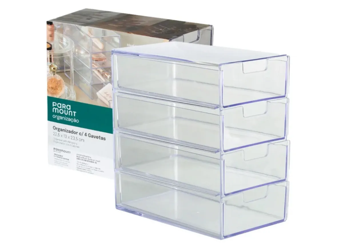 Organizador Gaveteiro com 4 gavetas ref. 4663