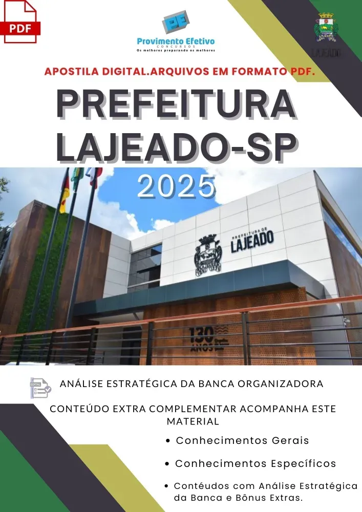 Apostila Prefeitura Lajeado RS Arquiteto 2025