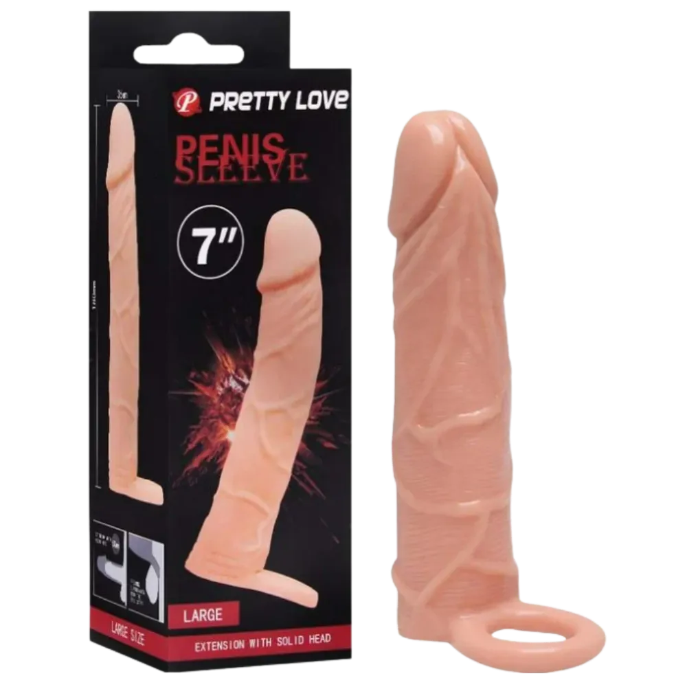 Capa Peniana  com Anel 18 x 3,6cm Imagem