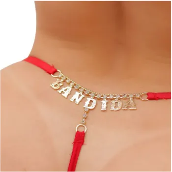 Tanga Fio Vermelha Bandida Strass