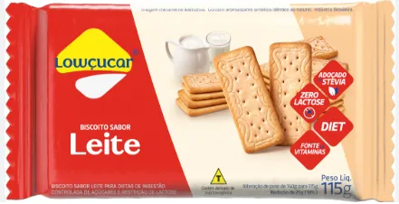 BISCOITO DE LEITE LOWCUCAR 115GR Imagem