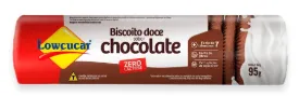 BISCOITO DOCE CHOCOLATE LOWCUCAR  95G Imagem