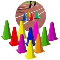 Kit 10 Cones  Agilidade Treinamento Funcional Exercícios