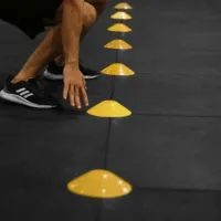 Kit Chapéus Chinês Treino Funcional Agilidade Treinamento Futebol Futsal Academia - Foto 4