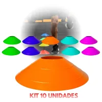 Kit Chapéus Chinês Treino Funcional Agilidade Treinamento Futebol Futsal Academia - Foto 7