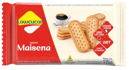BISCOITO MAISENA LOWCUCAR  115G