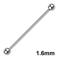 Mega Bell em TITÂNIO 1.6mm ROSCA INTERNA Bola 4mm TIT03