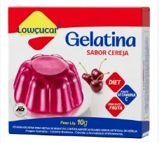 GELATINA ZERO ACUCAR CEREJA 10GR LOWCUCAR Imagem