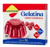 GELATINA ZERO ACUCAR FRAMBOESA 10GR LOWCUCAR