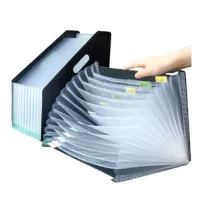 Pasta com 12 Divisórias Organizadora de Documentos Sanfonada Multiuso - Foto 7