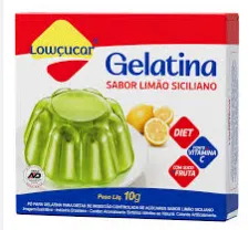 GELATINA ZERO ACUCAR LIMAO SICILIANO 10GR LOWCUCAR Imagem