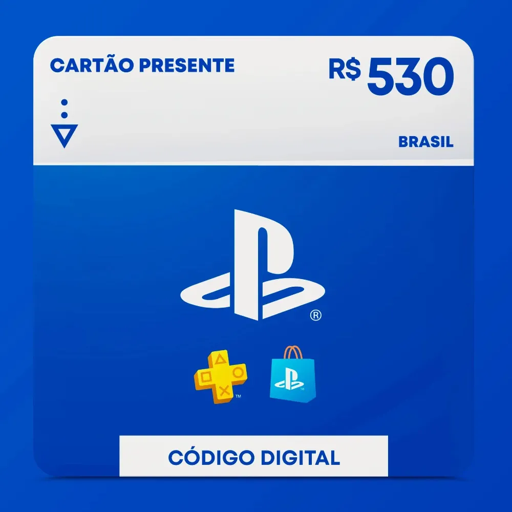 R$530 PlayStation Store - Cartão Presente Digital