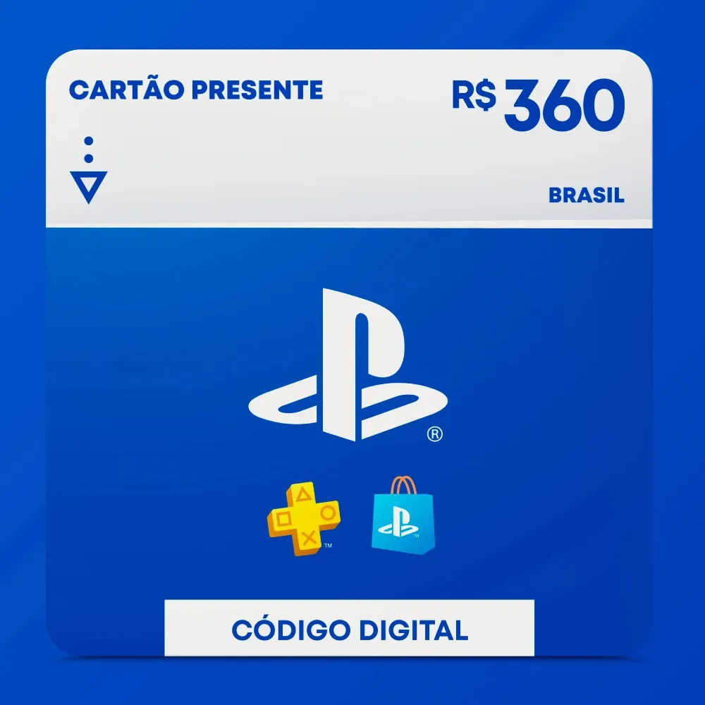 R$360 PlayStation Store - Cartão Presente Digital