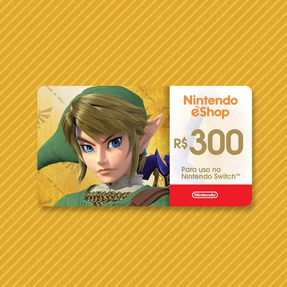 R$300 Nintendo eShop - Cartão Presente