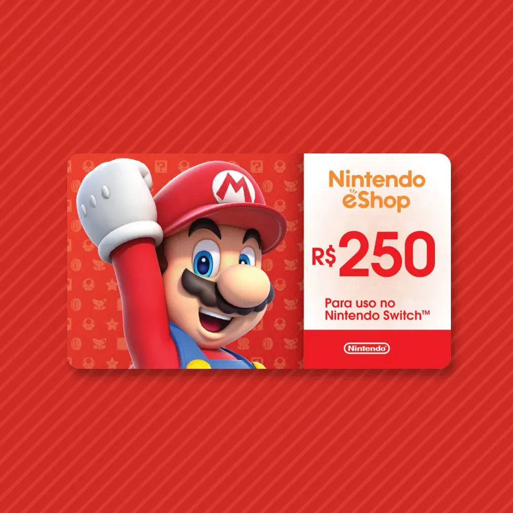 R$250 Nintendo eShop - Cartão Presente