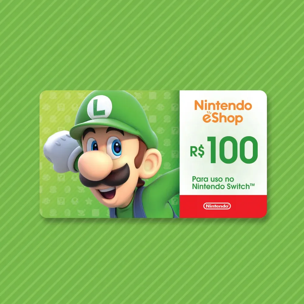 R$100 Nintendo eShop - Cartão Presente