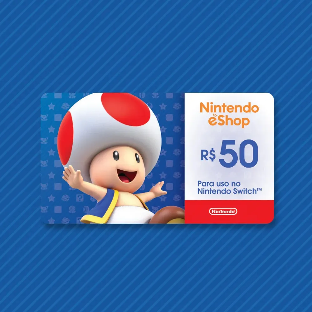 R$50 Nintendo eShop - Cartão Presente Imagem