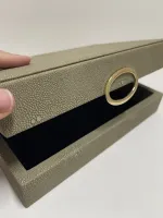 Caixa Decorativa Texturizada Couro Bolhas em três cores - Foto 5