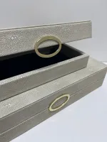 Kit Caixas Decorativas Couro Bubles em três cores - Foto 12