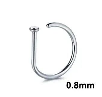 Argola Nariz AÇO CIRÚRGICO  0.80mm D RING ACO11