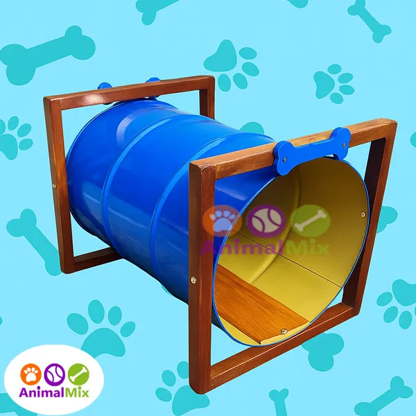 Tambor Túnel Ferro Petplace Azul Imagem