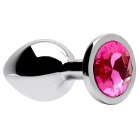 PLUG EM AÇO INOXIDÁVEL, CORES, EM FORMATO DE PEDRA - 7,0CM x 2,8CM DE DIÂMETRO TAMANHO P.                                      LIBYSEXSHOP - Foto 9