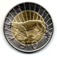 Uruguai - 2015 - 10 Pesos - Foto 2