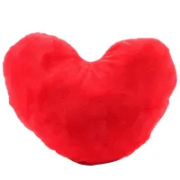 Almofada Coração de Veludo Vermelho 30cm - Brink + - Foto 2
