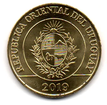Uruguai - 2019 - 5 Pesos