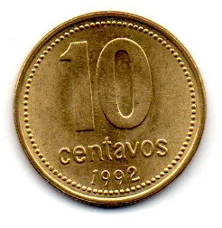 Argentina - 1992 - 10 Centavos - Sob/Fc Imagem