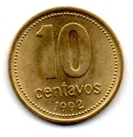 Argentina - 1992 - 10 Centavos - Sob/Fc