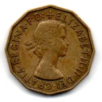 Reino Unido - 1955 - 3 Pence - Foto 2