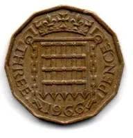 Reino Unido - 1966 - 3 Pence