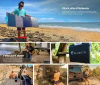  Painel Solar Portátil E Dobrável Bluetti 500w - Foto 3