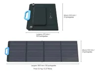  Painel Solar Portátil E Dobrável Bluetti 500w - Foto 4