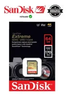 Cartão de Memória Sandisk SD 64GB 180mb/s Extreme SDXC UHS - V30 4K - Foto 2