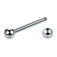 Barbell  Aço Cirúrgico 1.6mm com bola 5mm (Língua) (Básico) ACO09