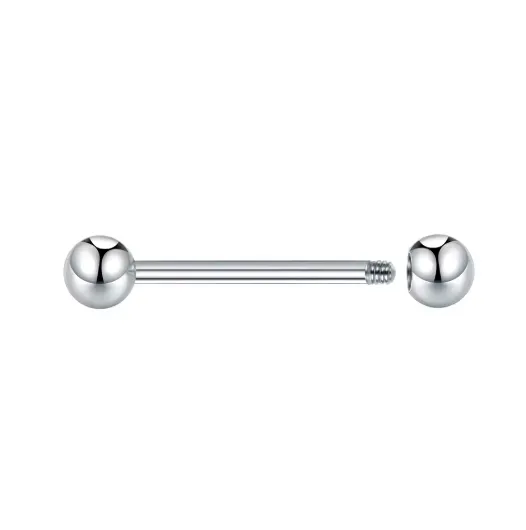 Barbell em TITÂNIO MAMILO 1.6mm - ROSCA EXTERNA TIT01