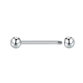 Barbell em TITÂNIO MAMILO 1.6mm - ROSCA EXTERNA TIT01