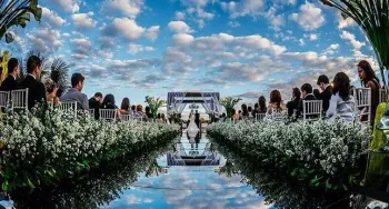 Passarela tapete espelhada para casamento - Foto 2