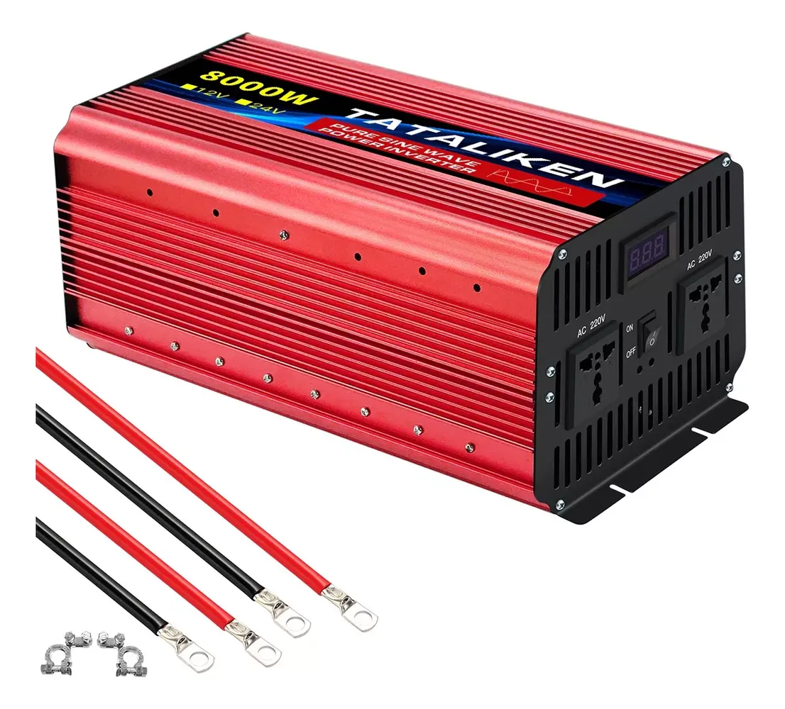 Inversor Off Grid de 8000w 12v/24v/36v 110v-220v, Onda Senoidal Pura