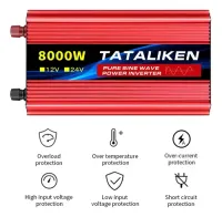 Inversor Off Grid de 8000w 12v/24v/36v 110v-220v, Onda Senoidal Pura - Foto 4