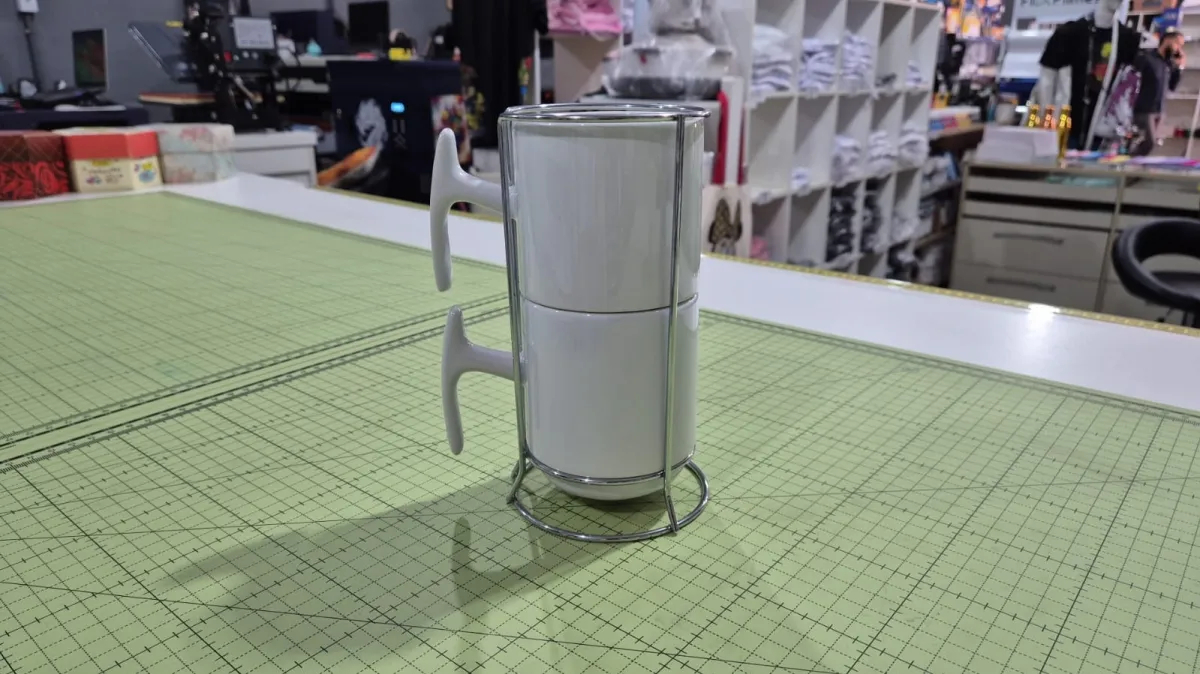 KIT  TORRE MAJESTIC 2 XICARAS 325ML COM SUPORTE METAL 