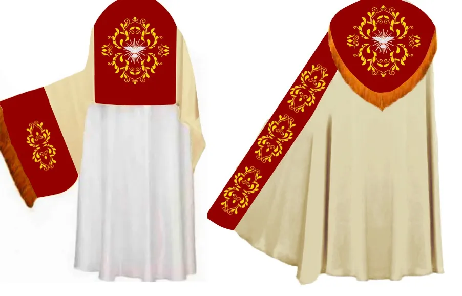 Conjunto Capa e Véu Esp. Santo