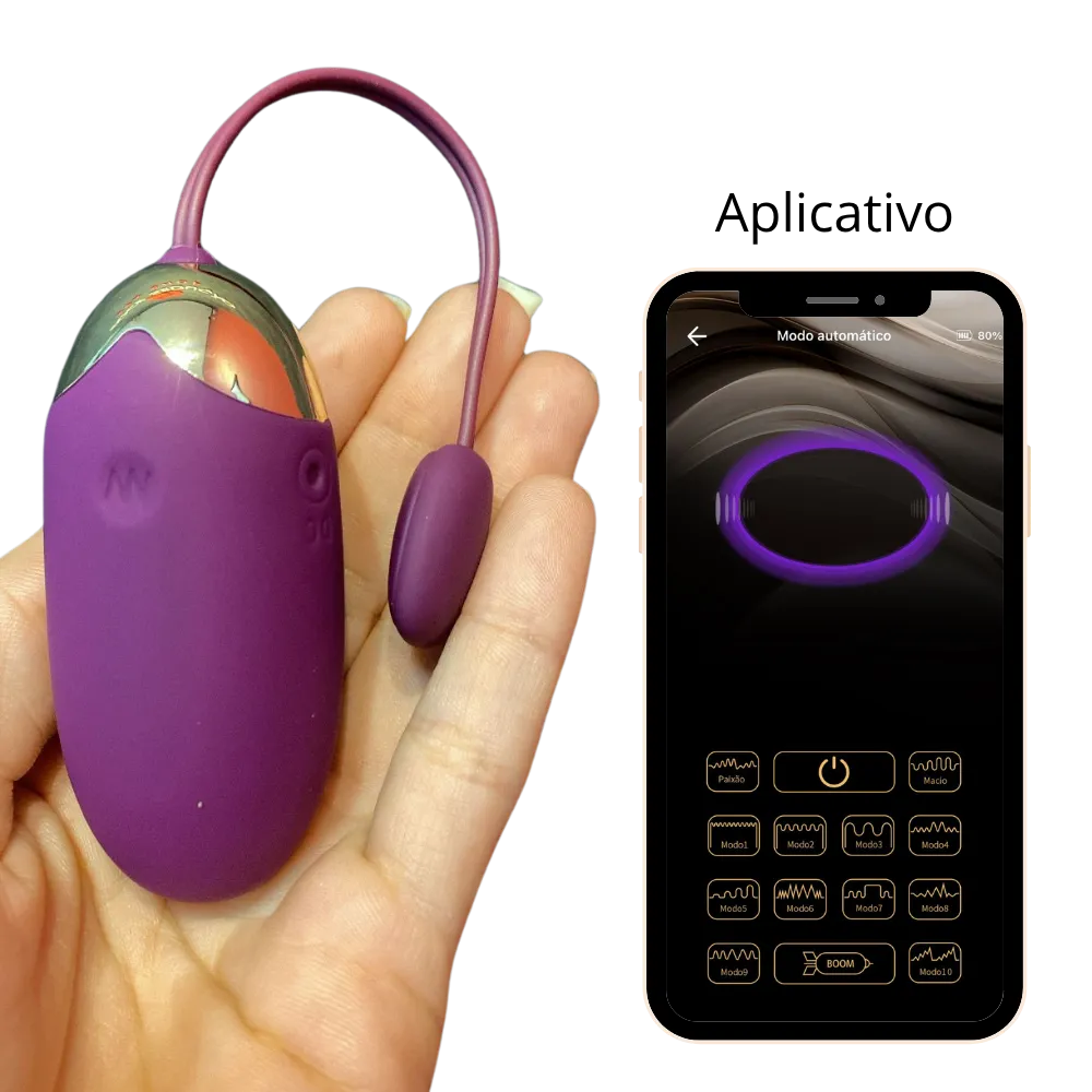 Vibrador Bullet Longa Distância por Aplicativo Abner