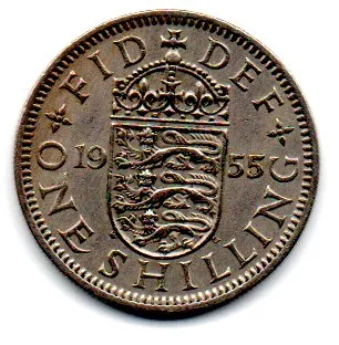 Reino Unido - 1955 - 1 Shilling Imagem