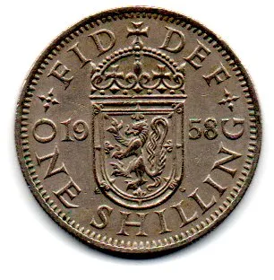 Reino Unido - 1958 - 1 Shilling - Sob