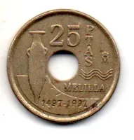 Espanha - 1997 - 20 Pesetas - Comemorativa - Melilla - Foto 2