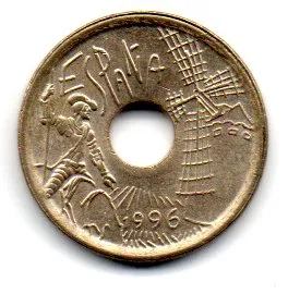 Espanha - 1996 - 20 Pesetas - Comemorativa - Castilla - La Mancha